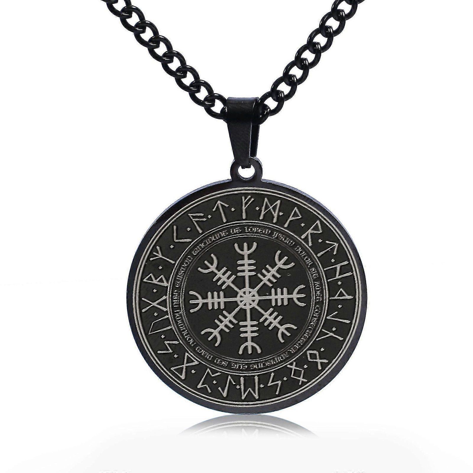Viking Necklace For Men Pendant, Amulet Protection Necklace Viking Retro Jewelry For Men Lucky Amule