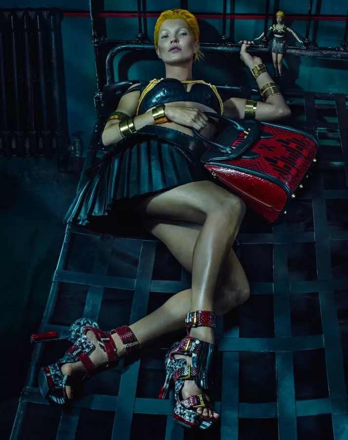 Alexander McQueen RARE Gorgeous Metal Kate Moss Platform Shoe 39 IT $5500